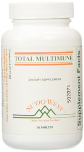 Nutri-West TOTAL MULTIMUNE bouteille : soutien potentiel au système immunitaire quotidien.