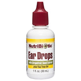 NutriBiotic gouttes oreille – flacon pratique pour soins quotidiens des oreilles sensibles.