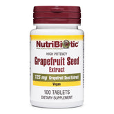 NutriBiotic GSE tablettes — emballage pratique et facile à emporter.