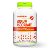 NutriBiotic Sodium Ascorbate bouteille: soutien potentiel au système immunitaire et digestion douce.
