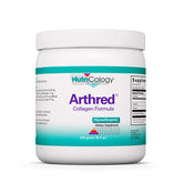 Arthred Nutricology : poudre collagène hydrolysé prête à être mélangée dans une boisson.