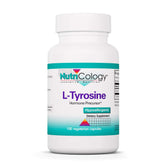 Nutricology L-Tyrosine: bouteille 500 mg avec capsules, potentiel soutien cérébral.