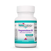 Nutricology Pregnenolone — comprimés 50 mg en bouteille pour usage quotidien