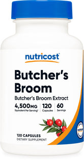 Nutricost Butcher's Broom Extrait – capsules packshot faciles à prendre au quotidien