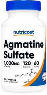 Nutricost sulfate d'agmatine, capsules 1000 mg : faciles à avaler au quotidien