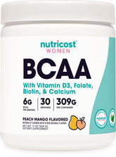 Nutricost BCAA Femmes Peach Mango – bouteille prête à l entraînement