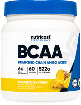 Nutricost BCAA Poudre Ananas - Bouteille prête à l'entraînement, goût rafraîchissant.