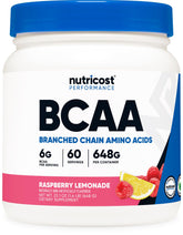Nutricost BCAA Framboise-Citronade — bouteille prête à l'effort.
