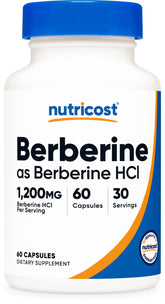 Nutricost Berberine HCl capsule-01 : capsule végétarienne pratique pour la routine quotidienne.