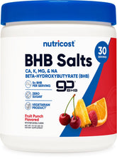 Nutricost BHB Sels, poudre Fruit Punch prête à mélanger, expérience aromatique