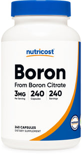 Nutricost Bore 3 mg – capsules végétariennes faciles à avaler au quotidien