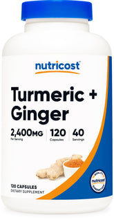 Nutricost capsules-curcuma-gingembre-biopeine: vue capsule facile à prendre au quotidien