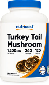 Nutricost Tramète versicolore capsules 1200 mg prêt à être utilisée dans une routine quotidienne