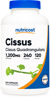 Nutricost Cissus Quadrangularis — bouteille 240 capsules, pratique pour vos routines quotidiennes.