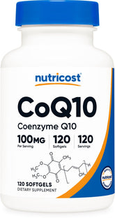 Nutricost CoQ10 Softgels - Bouteille pratique pour l'énergie au quotidien