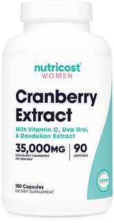 Nutricost Cranberry Extract – bouteille, pratique pour une prise quotidienne.
