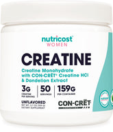 Nutricost Créatine Monohydrate — poudre micronisée prête à mélanger pour l'entraînement.