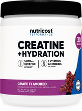 Nutricost Creatine Monohydrate goût raisin – bouteille prête pour l'entraînement et l'hydratation
