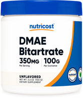 Nutricost DMAE-Bitartrate poudre 100 g, poudre pure pour formulations