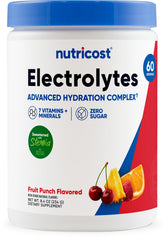 Nutricost Électrolyte Complexe Poudre – Conteneur: hydratation pratique tout au long de la journée.