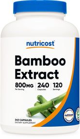 Nutricost Extrait de Bambou – boîte et étiquette, routine quotidienne facilitée