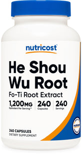 Nutricost He Shou Wu – bouteille prête à l’emploi pour votre routine bien-être