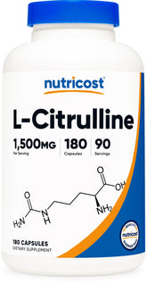 Nutricost L-Citrulline – bouteille visible, complément pratique pour la routine sportive.
