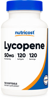 Nutricost Lycopène, bouteille 120 gélules, soutien pratique pour le quotidien.