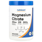 Nutricost Magnésium Citrate, poudre non aromatisée, mélange facile dans une boisson