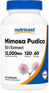 Nutricost Mimosa Pudica: extrait graine en bouteille, soutien potentiel à votre routine saine.