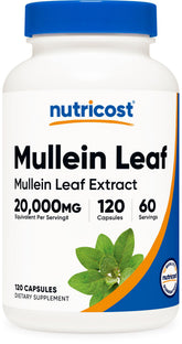 Nutricost extrait de molène en bouteille, facile à intégrer dans une routine quotidienne.