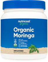 Nutricost Moringa: poudre dans bouteille de 1 lb pour usage quotidien