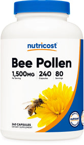 Nutricost Pollen d’abeille — bouteille, soutien potentiel à l’énergie naturelle au quotidien.