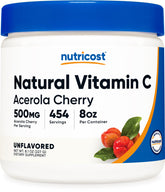 Nutricost Poudre Acerola Cerise en bocal 227g, pour routine quotidienne de vitamine C