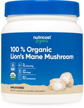 Nutricost poudre criniere de lion bouteille, pratique pour la routine quotidienne.