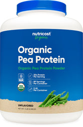 Nutricost Poudre protéine pois biologique 5-lbs — emballage pratique et dosage facile