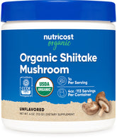 Nutricost Poudre Shiitaké bio 4oz — certifiée USDA, parfaite dans un smoothie.