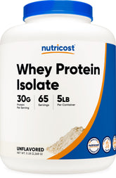 Nutricost proteine isolat lactoserum sans arome, pot, preparation rapide apres l'entrainement