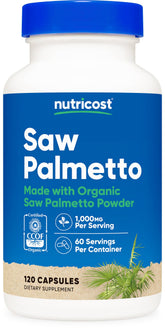 Nutricost Saw Palmetto, bouteille : pratique pour votre routine quotidienne naturelle.