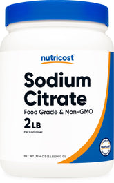 Nutricost Citrate de sodium – bouteille 2 lb idéale pour cuisiner et conserver