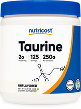 Nutricost Taurine Poudre 250 g prête pour l'entraînement