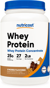 Nutricost protéine Smores poudre: texture lisse idéal pour shake rapide et gourmand.