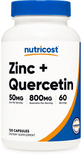 Nutricost zinc quercétine: bouteille prête à l'emploi pour usage quotidien végan
