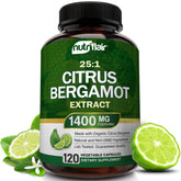 NutriFlair bergamot 1400mg, bouteille de capsules prête à votre routine quotidienne.