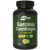 NutriFlair Garcinia Cambogia - bouteille montrant la dose quotidienne pratique.