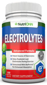 NutriONN Électrolytes: bouteille et capsules, hydratation pratique après l'effort.