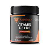 NutriTorch Bouteille D3-K2 végétale prête pour le soutien quotidien des os et de l’immunité.