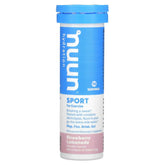 Nuun Active pastilles d'hydratation fraise citron qui se dissolvent facilement dans l'eau, pratique pour l'entraînement.