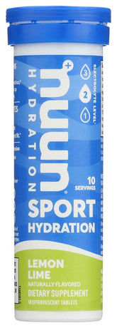 Nuun Active: tablettes citron vert se dissolvant dans l'eau pour une hydratation rapide pendant l'effort