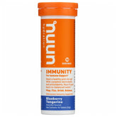 Nuun Immunity pastilles hydratation myrtille mandarine, dissolution rapide dans l'eau.